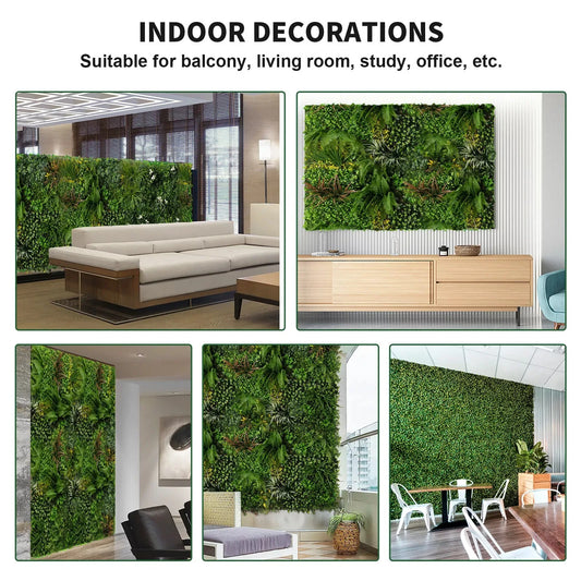 40x40" Artificial Plant Wall Decoration Grass Backdrop
