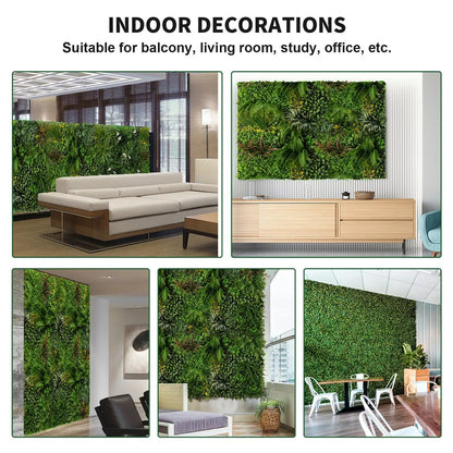 40x40" Artificial Plant Wall Decoration Grass Backdrop