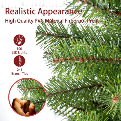 4ft Prelit Christmas Tree, Norwood Spruce,