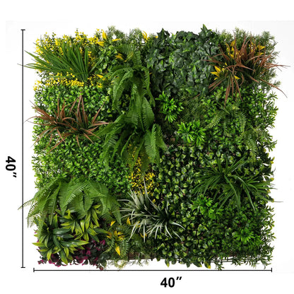 40x40" Artificial Plant Wall Decoration Grass Backdrop