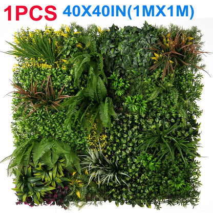 40x40" Artificial Plant Wall Decoration Grass Backdrop